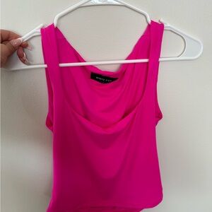 White Fox Boutique Hot Pink Tank Top